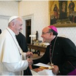 Junto al Papa Francisco en la Visita ad Limina (noviembre de 2017)
